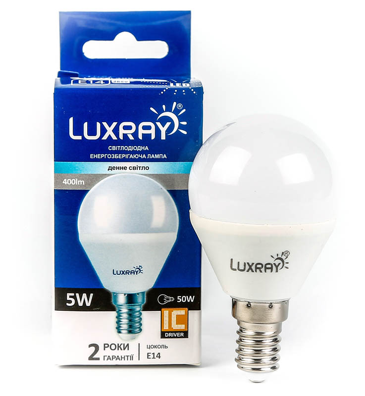 Лампа світлодіодна Luxray (6941372123628) 5Вт, E14, 4200K